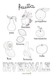 Frutta Invernale Cibo Scuola Dell Infanzia Scuola Fogli Di Lavoro Scuola Materna