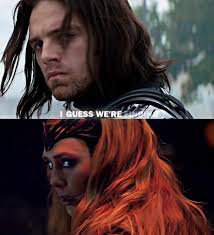 Wanda Maximoff and Bucky