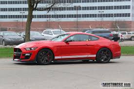 Spied 2020 Shelby Gt500 In Race Red And Grabber Lime 2015 S550 Mustang Forum Gt Ecoboost Gt350 Gt500 Bullitt Mustang Shelby Gt500 Red Mustang Gt500