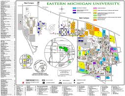 Eastern Michigan University Map Eastern Michigan