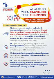 There are a number of posters you can hang in your business, covering symptoms, cleaning and disinfection procedures, cleaning protocols, sick leave, emergency operations, and mask use. Public Advisory For Non Ofws Returning Overseas Filipinos Foreign Nationals When Travelling To The Philippines
