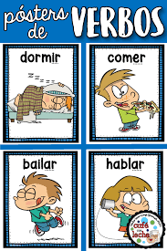 Posters De Verbos Verb Posters Teaching Spanish Spanish Vocabulary Spanish Classroom Decor
