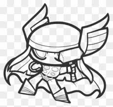 Coloring is a fun way to develop your creativity, your concentration and motor skills while forgetting daily stress. Thor Chibi Coloring Pages Clipart Full Size Clipart 1647281 Pinclipart