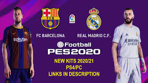 Arsenal's 2020/21 home kit by adidas is directly inspired by the club's 'art deco' era of the 1930s and 1940s and by the tile flooring in. Pes 2020 Barcelona Vs Real Madrid New Kits 2020 2021 Ps4 Pc Links In Description Youtube
