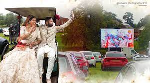 • in western australia restrictions around weddings have been eased, except for events with over 500 people, where guests need to. Indian Origin Couple Hosts Drive In Wedding With Over 200 Guests In Attendance Trending News The Indian Express