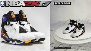 Nba 2k17 Shoe Creator Air Jordan 8 Three Peat Shoe Creator Air Jordans Jordan 8