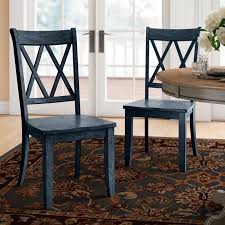 Kingsview Solid Wood Cross Back Side Chair In 2020 Cross Back Dining Chairs Solid Wood Dining Chairs Side Chairs