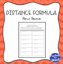 Distance Formula Row Game Distance Formula The Row Formula