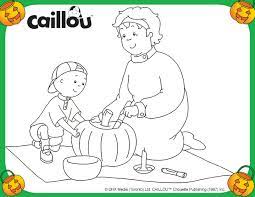 caillou s carving fun coloring sheet coloriage de poulet