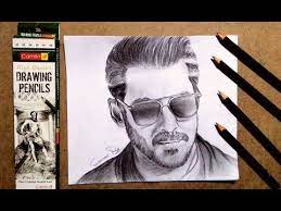 Drawing Salman Khan With Goggle Step By Step Tips Pencils Sketch Youtube Salman Khan Pencil Sketch Cool Art Drawings