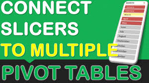 Connect Slicers To Multiple Excel Pivot Tables Myexcelonline