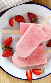 Popsicle Aux Fraises Recette Alimentation Recette Avec Des Fraises Et Cuisine Et Vin