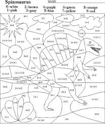Dinosaur Math Coloring Pages Math Coloring Math Activities Coloring Pages