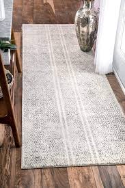 Farmhouse Runner Rug Would Look Great In Kitchen Beneath Sink Nuloom Grey Sarina Diamonds Rug 5 Feet By 7 Feet 5 I Grey Geometric Rug Rugs Usa Carpet Runner