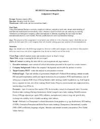 Doc Busm3311 International Business Assignment 2 Report Format Business Report 40 Tan Nguyen Academia Edu