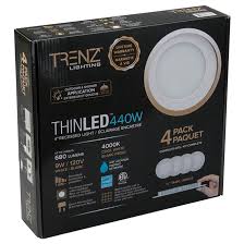 To wire recessed lighting with dimmer. Trenz Recessed Lights Led 9w 120v 4 Pack Cool White Rona