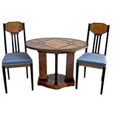 Josef Maria Olbrich Music Room Table Two Chairs Darmstadt Germany Made C 1900 In 2020 Art Nouveau Furniture Chair Small Kitchen Tables