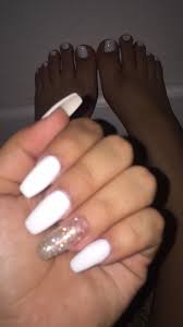 Coffin nails designs are essentially very lengthy formed nails, similar to the layout of a conventional coffin, in case you amazing sparkle desing nails. Smart Idea Acrylic Nails Ideas Coffin White