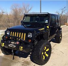 Black And Yellow Rims For Jeep Wrangler Black W Yellow And The Jeeps Name Is Tool Yellow Jeep Yellow Jeep Wrangler Badass Jeep