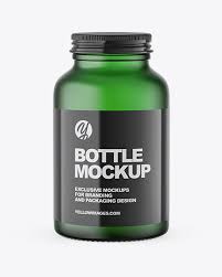 Download Frosted Green Bottle Mockup In Bottle Mockups On Yellow Images Object Mockups PSD Mockup Templates