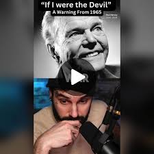 Credit: Paul Harvey • A prediction of our world from 1965. 😱👀 "If I ...