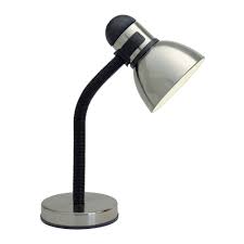 Vintage desk lamp metal gooseneck art deco by. Gooseneck Desk Lamp Steel Black