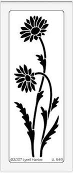 Dreamweaver Large Brass Stencil Tall Daisies Floral Stencil Flower Stencil Stencils