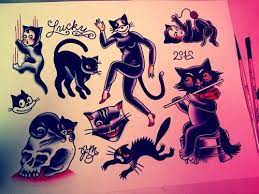 Cat Flash Black Cat Tattoos Cat Tattoo Small Cat Tattoo