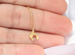 Teeny Tiny Gold Chai Necklace Chai Charm Necklace Etsy Chai Necklace Gold Filled Jewelry Fabulous Jewelry