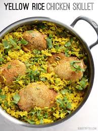 Yellow Rice Chicken Skillet Recipe Recipes Poultry Recipes Meals