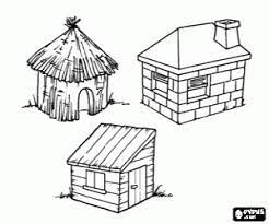 Casas Dos Tres Porquinhos Para Colorir E Imprimir