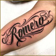 Want a name tattoo 80 of the best designs for men and women. Saul Lira Auf Instagram Romero Auf Meinem Dawg Yousef E Fur Appts Saullira Yahoo Com Saullira Tattoo Writing Styles Tattoo Fonts Cursive Cursive Tattoos