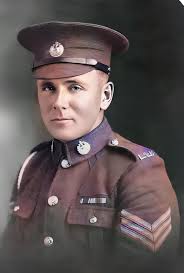 What are the two medals worn by My Great Uncle Carl Fallas, a WWI veteran?