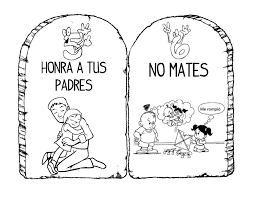 Tablas Con Numeros Y Mandamientos Y Dibujos Bw 3 10 Mandamientos Para Ninos Los 10 Mandamientos Ensenar A Los Ninos