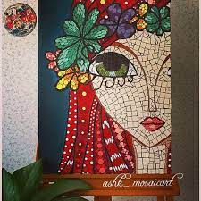Mosaic In The World Wonderful Work Friend Congratulations Artist Ashk Mosaicart Visit Mosaic Art Mosaic Pictures Mosaic Portrait