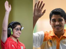Out of a total of 20 entries for this event, the one of saurabh chaudhary and manu. Manu Bhaker Saurabh Chaudhary Smash World Record And Bag Mixed Team Gold At Asian Championship Sportstar