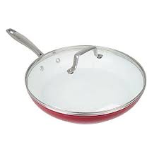 Oneida 12 Red Forged Aluminum Non Stick Ceramic Covered Fry Pan Find Out More About The Great Product At The Image Ceramic Skillet Ceramics Ceramic Coating