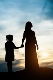 Maybe you would like to learn more about one of these? Download Silhouette Of Mother With Her Daughter Standing And Sunset For Free Silhouette Photography Mother Daughter Art Daddy Daughter Photos