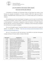 LISTA PRELIMINAR HOMOLOGADOS