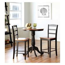 Find great deals on ebay for black round dining table. Set Of 3 30 Round Dining Table With 2 Madrid Chairs Black Red Set International Concepts Target