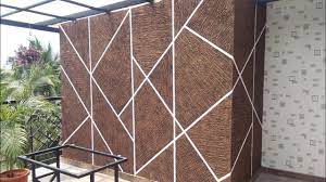 Asian paints color designer paint texture on a home wall in blue. Wall Plaster Texture Works Rates Asian Paint Price List Exterior Textures Designs Youtube