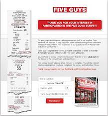 We did not find results for: Www Fiveguys Com Survey Take Five Guys Survey To Win A 25 Gift Card