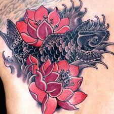 Koi Fish Tattoo By Katie Mcgowan Koi Fish Tattoo Black Koi Fish Black Koi Fish Tattoo
