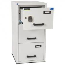 Feel free to browse our fire cabinet information centre or to take a look at our store to see what fire cabinets we offer. Burton Fireproof Filing Cabinet 3 Drawers Electronic