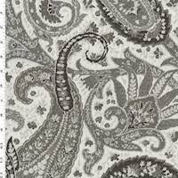 A super soft upholstery fabric that features ticking stripes in dark brown on a medium brown background. Brown White Paisley Upholstery Fabric Buyfabrics Com
