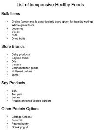 As we mentioned earlier, that can land you in jail. List Of Inexpensive Healthy Foods Lovetoknow