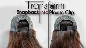 Diy Transformation Turn Snapback Into Plastic Clip Youtube