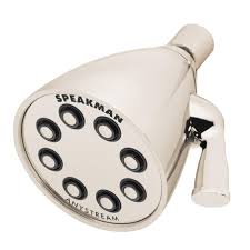 Speakman 3 Spray 3 6 In Single Wall Mounthigh Pressure Fixed Adjustable Shower Head In Polished Nickel Adjustable Shower Head High Pressure Shower Head Shower Heads