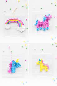 Erst habe ich ein bisschen rumprobieren. Diy Einhorn Einladung Mit Bugelperlen Fraulein K Sagt Ja Hochzeitsblog