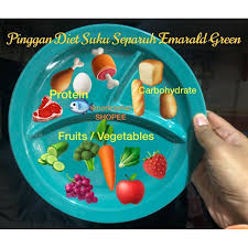Pinggan sihat malaysia ialah alat visual yang menunjukkan jumlah makanan bagi setiap. Pinggan Suku Suku Separuh Diet Orang Dewasa Suku Portion Plate Divided Plate Melamine Sihat Diet Plate Petua If Heroisk Shopee Malaysia